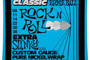 Струны для электрогитары Ernie Ball 2255 Classic Pure Nickel Extra Slinky 8/38