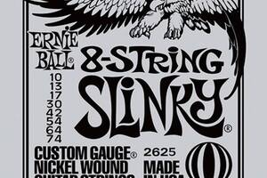 Струны для электрогитары Ernie Ball 2625 8-String Slinky Nickel Wound 10/74