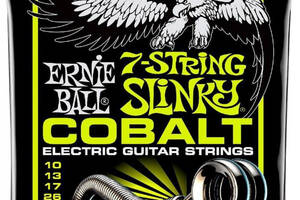 Струны для электрогитары Ernie Ball 2728 7-String Cobalt Slinky Electric Guitar Strings 10/56