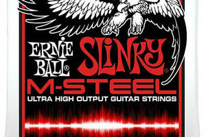 Струны для электрогитары Ernie Ball 2915 M-Steel Top Heavy Bottom Slinky Electric Guitar Strings 10/52