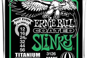 Струны для электрогитары Ernie Ball 3126 Regular Slinky Titanium Coated Strings 12/56