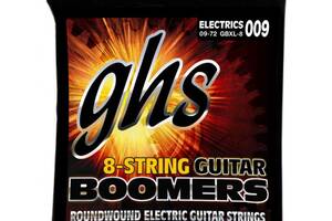 Струны для электрогитары GHS GBXL-8 Boomers Extra Light Electric Guitar 8-Strings 9/72