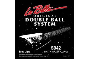 Струны для электрогитары La Bella S942 Double Ball Steinberger Extra Light Electric Guitar Strings 9/42