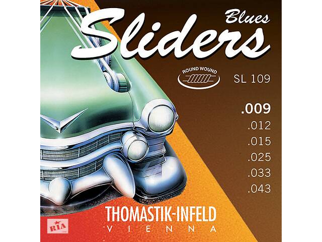 Струны для электрогитары Thomastik-Infeld SL109 Blues Sliders Light Electric Guitar Strings 9/43
