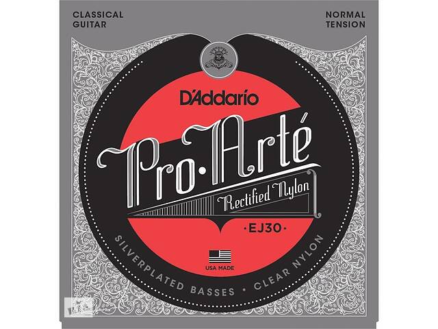 Струны для классической гитары D'Addario EJ30 Classical Rectified Trebles Normal Tension