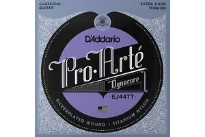 Струны для классической гитары D'Addario EJ44TT Classical Silverplated Wound Titanium Nylon Extra Hard Tension