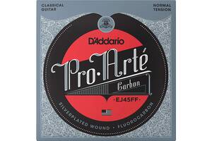 Струны для классической гитары D'Addario EJ45FF Classical Guitar Strings Carbon Normal Tension