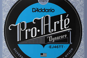 Струны для классической гитары D'Addario EJ46TT Classical Silverplated Wound Titanium Nylon Hard Tension