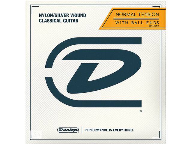 Струны для классической гитары Dunlop DCV100NB Nylon/Silver Wound Classical Guitar Strings Normal Tension