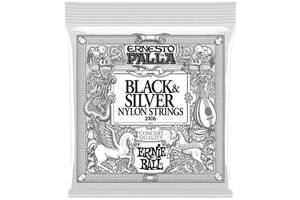 Струны для классической гитары Ernie Ball 2406 Ernesto Palla Nylon Black & Silver Classical Guitar Strings