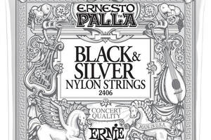 Струны для классической гитары Ernie Ball 2406 Ernesto Palla Nylon Black & Silver Classical Guitar Strings