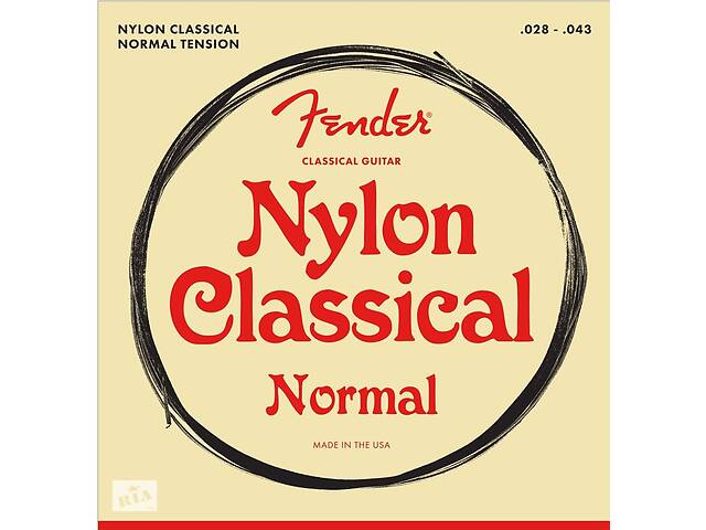 Струны для классической гитары Fender 100 Nylon Classical Guitar Strings Tie End