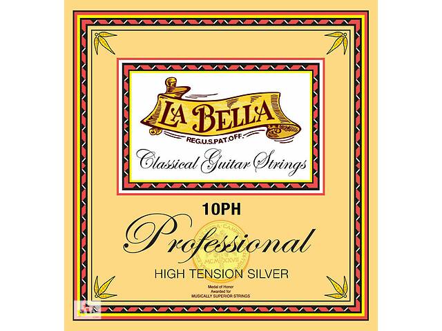 Струны для классической гитары La Bella 10PH Professional Classical Guitar Strings High Tension Silver