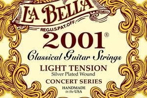 Струны для классической гитары La Bella 2001L Classical Silver Plated Light Tension