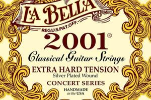 Струны для классической гитары La Bella 2001XH Classical Silver Plated Extra Hard Tension