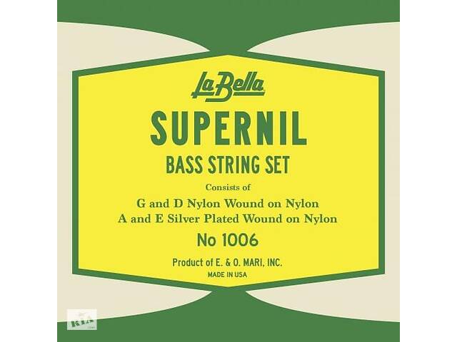 Струны для контрабаса La Bella 1006 Supernil Bass Strings 90/122