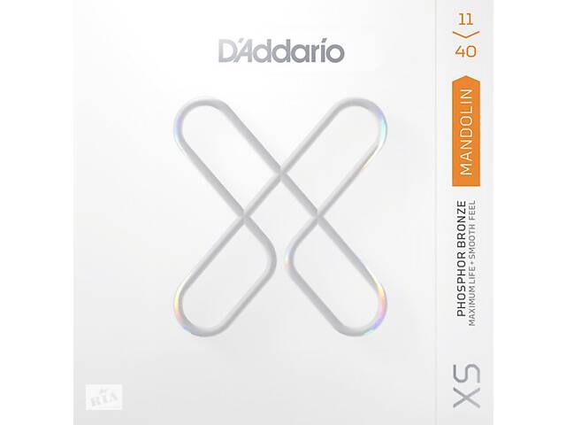 Струны для мандолины D'Addario XSM1140 Phosphor Bronze Medium Mandolin Strings 11/40