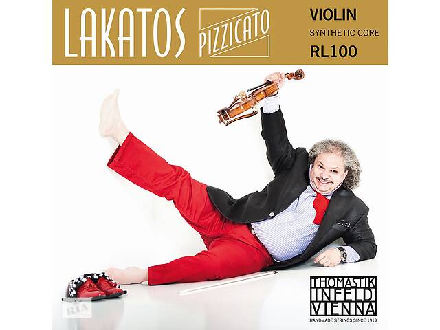 Струны для скрипки Thomastik-Infeld RL100 Lakatos Pizzicato Synthetic Core 4/4 Violin Strings Medium Tension