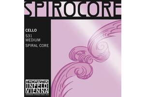 Струны для виолончели Thomastik-Infeld S31 Spirocore Spiral Core 4/4 Cello Strings Medium Tension