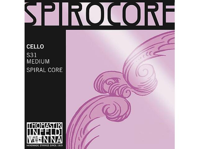 Струны для виолончели Thomastik-Infeld S31 Spirocore Spiral Core 4/4 Cello Strings Medium Tension