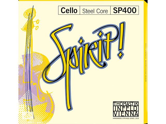 Струны для виолончели Thomastik-Infeld SP400 4/4 Spirit Steel Core Cello Strings Medium Tension