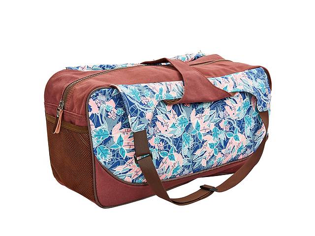 Сумка для фитнеса и йоги Yoga bag KINDFOLK FI-8366-2 размер 19х50х33см Розовый-голубой (AN0683)