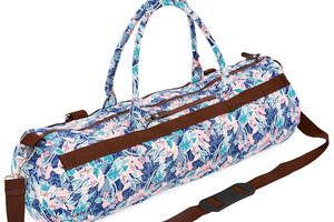 Сумка для йога коврика Yoga bag KINDFOLK FI-6969-5 размер 20смх65см Розовый-голубой