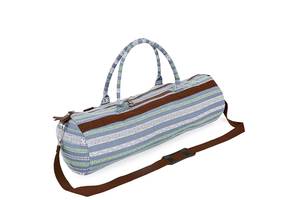 Сумка для йога коврика Yoga bag KINDFOLK FI-6969-6 20х65см Серый-синий (AN0668)