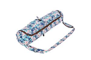 Сумка для йога коврика Yoga bag KINDFOLK FI-8362-2 17смх72см Розовый-голубой (AN0670)