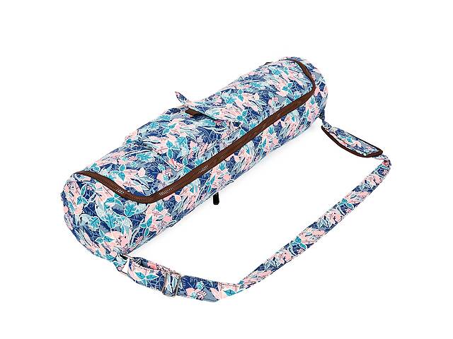 Сумка для йога коврика Yoga bag KINDFOLK FI-8362-2 17смх72см Розовый-голубой (AN0670)