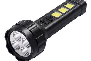 Светодиодный аккумуляторный фонарик SUN yd-658-4 с COB USB зарядкой 4 LED