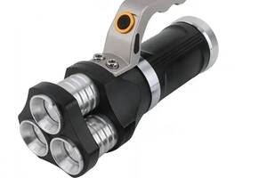 Светодиодный фонарь прожектор с ручкой Worklight 3 x LED-XPE LED 30 W от сети черный