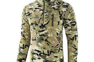 Тактическая флисовая кофта Lesko A973 Camouflage CP 2XL