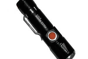 Тактический фонарик на аккумуляторе USB Police BL-616-T6