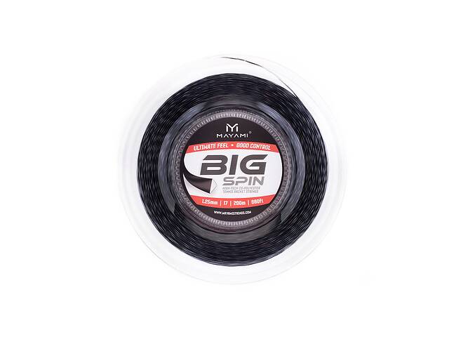 Теннисные струны MAYAMI BIG SPIN 1,25 200m black