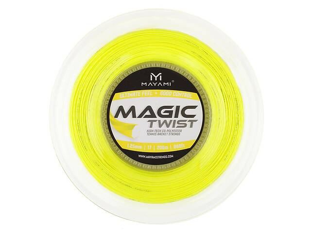 Теннисные струны MAYAMI MAGIC TWIST 1,25 200m yellow