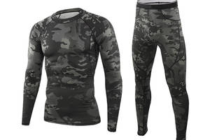 Термобелье мужское Lesko A152 L Camouflage Black