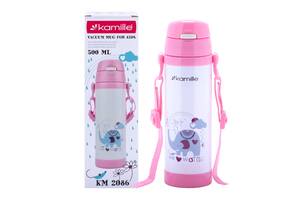 Термобутылка детская Kamille 550 ml Pink (KL225877)