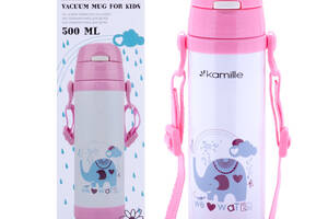 Термобутылка детская Kamille 550 ml Pink (KL225877)