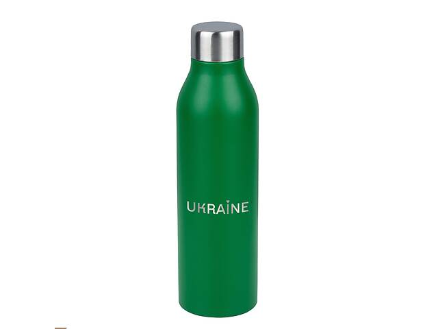 Термопляшка для напоїв Ukraine Ziz зелена 500 мл