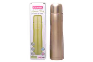 Термос бежевый 1000ml из нержавеющей стали KL226067 Kamille