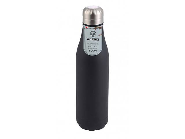 Термос-бутылка Bergner Walking anywhere BG-37560-MBK 500 мл черная