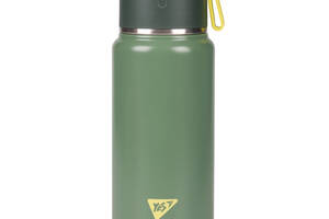 Термос YES Fusion с чашкой 420 мл зеленый (708207)