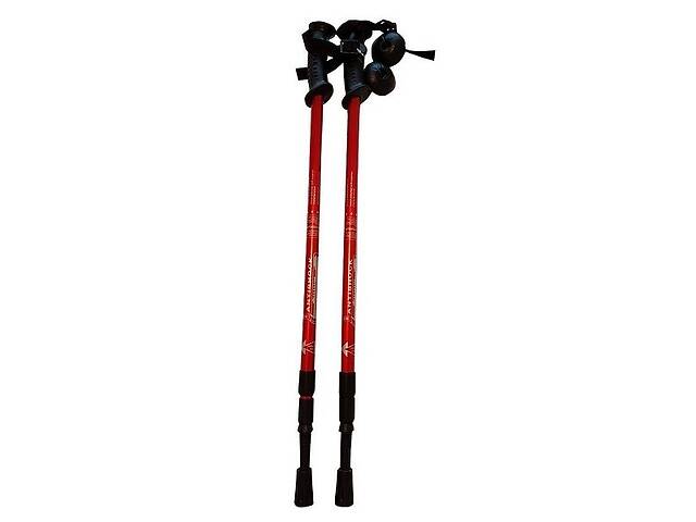 Треккинговые палки Antishock пара 135 см Red