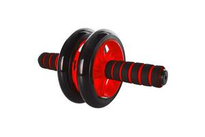 Тренажер колесо для м'язів преса MS 0872 діаметр 14 см (Червоний)