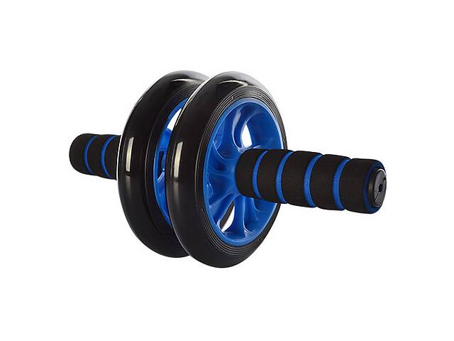 Тренажер колесо для м'язів преса MS 0872 діаметр 14 см (Блакитний)
