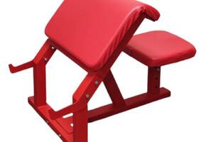Тренажёр Троян Скамейка Скотта угол 45 градусов СТ15 150 кг Красный