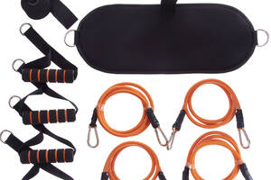 Тренировочная система с креплением на пояс SP-Sport 8025 Черный-оранжевый