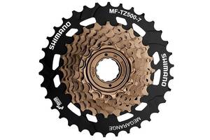 Трещетка Shimano MF-TZ500 Megarange 7шв Черный/коричневый (MF-TZ500-7-34)