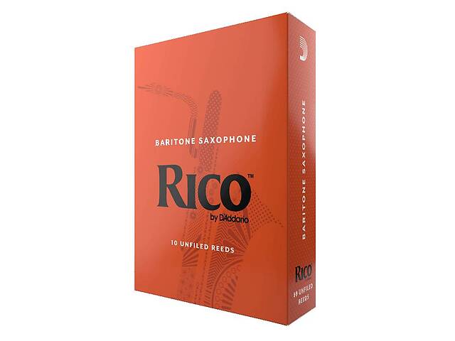 Трости для саксофона баритон D'Addario Rico RLA1025 - Baritone Sax #2.5 - 10-Pack